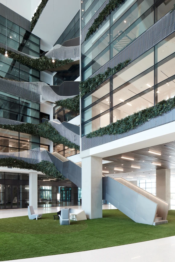 artificial plants on balcony